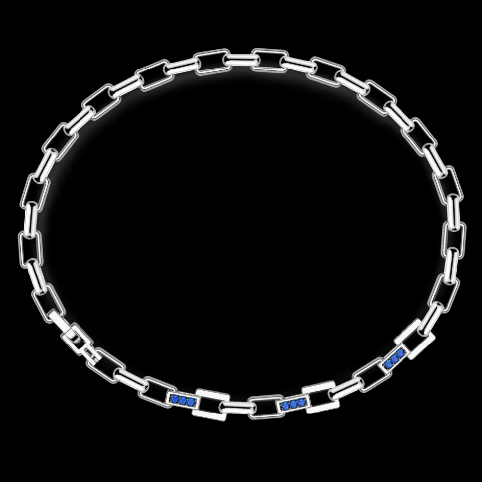 Bracciale Zancan in argento con pietre naturali.