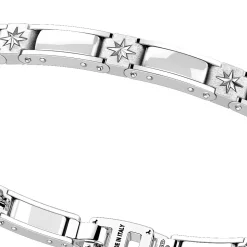 Bracciale Zancan in argento e ceramica con rose dei venti.