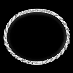 Bracciale Zancan in argento con targa centrale.