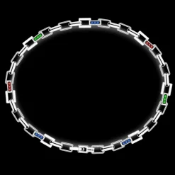 Bracciale Zancan in argento con pietre naturali.
