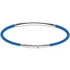 Bracciale Zancan in kevlar con targa in argento.