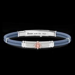 Bracciale Zancan in kevlar con targa e timone.