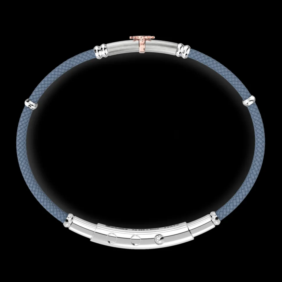 Bracciale Zancan in kevlar con targa e timone.