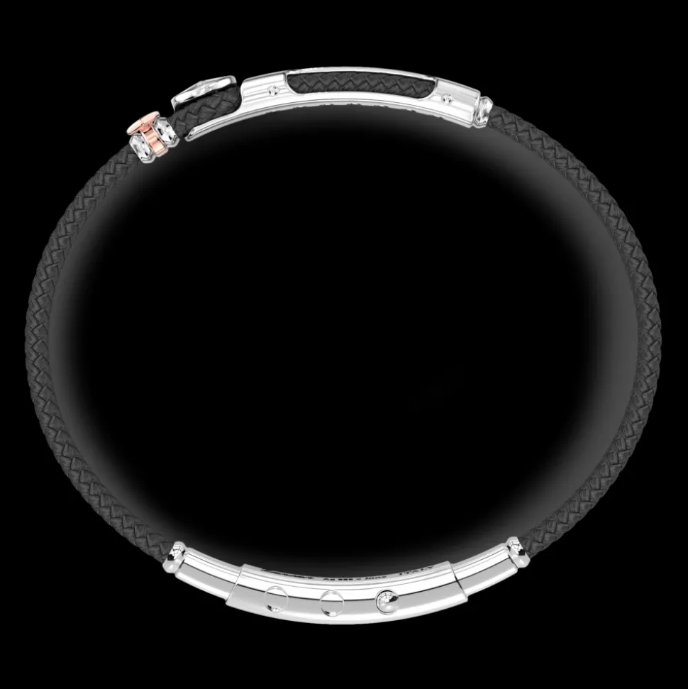 Bracciale Zancan in kevlar con targa e rosa dei venti.