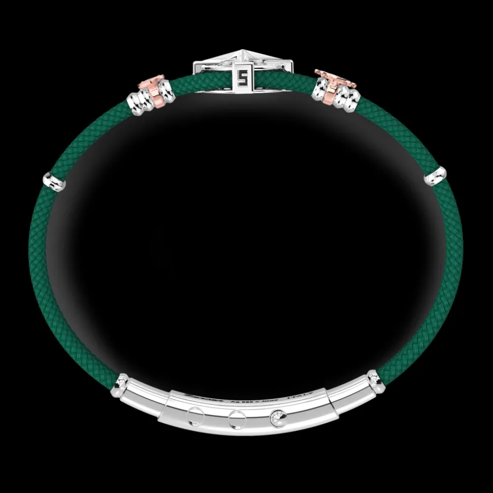 Bracciale Zancan in kevlar con rosa dei venti.