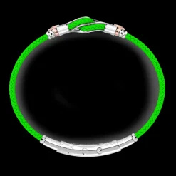 Bracciale Zancan in kevlar con nodo nautico in argento.
