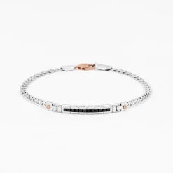 Bracciale  Zancan in oro bianco con diamanti.