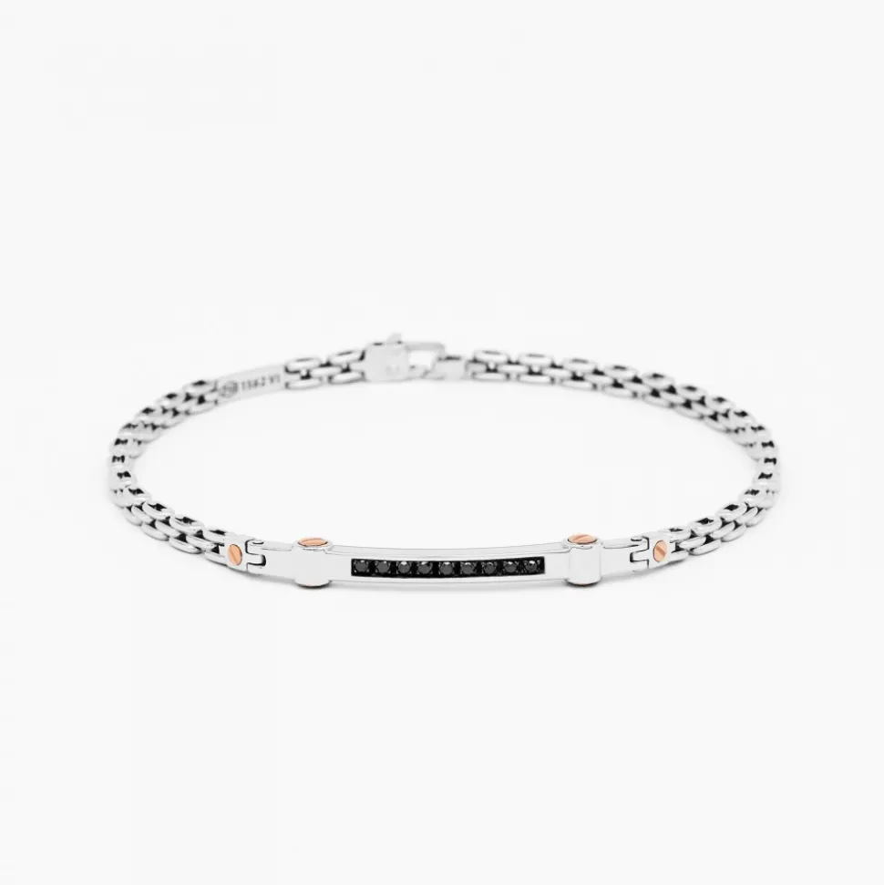Bracciale Zancan in oro bianco con diamanti.