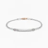 Bracciale  Zancan in oro bianco con diamanti.