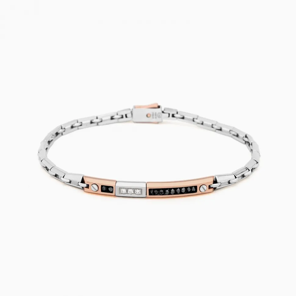 Bracciale Zancan in oro bianco con diamanti.