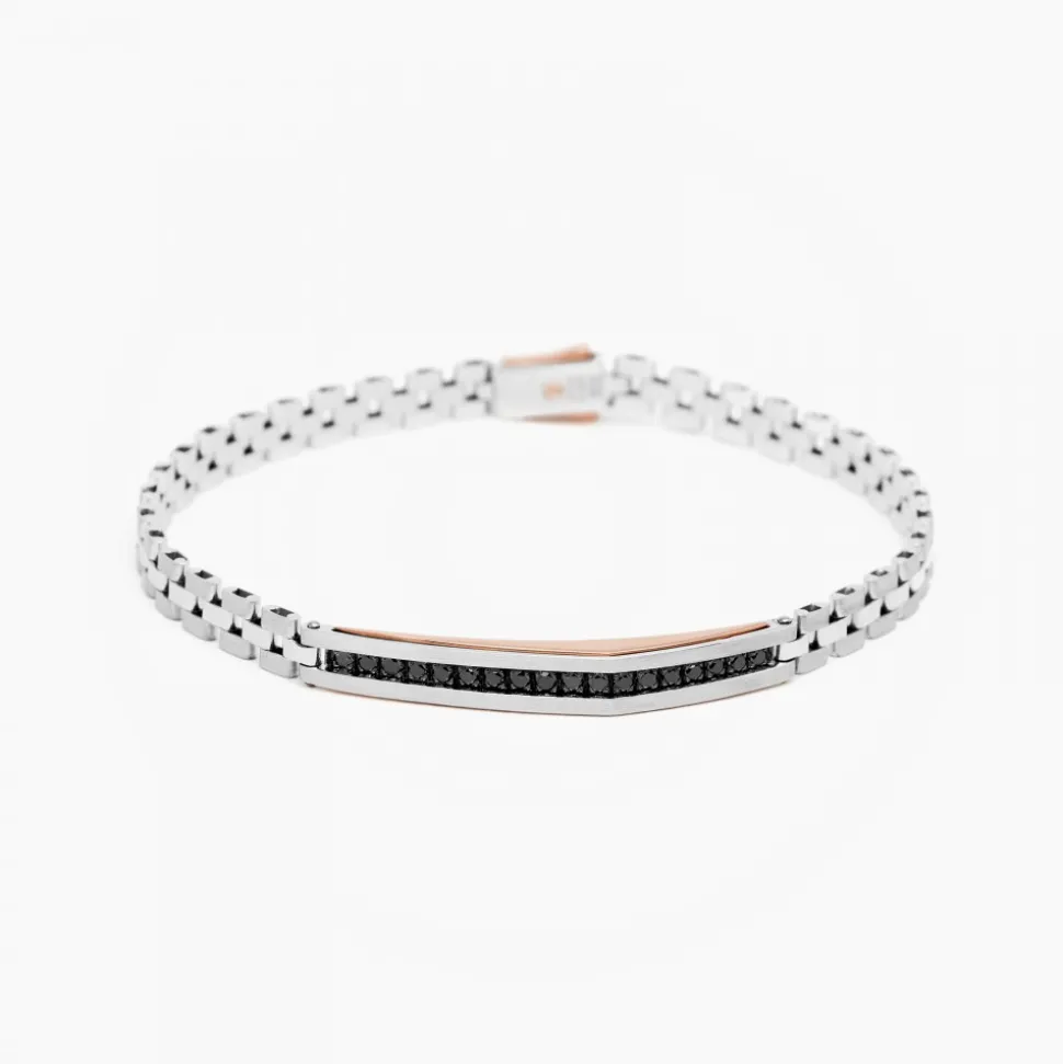 Bracciale Zancan in oro bianco con diamanti.