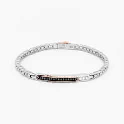 Bracciale Zancan in oro bianco con diamanti.