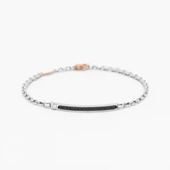 Bracciale Zancan in oro bianco con diamanti.
