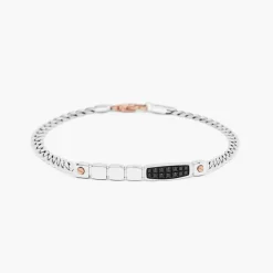 Bracciale Zancan in oro bianco con diamanti.
