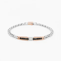 Bracciale Zancan in oro bianco con diamanti.