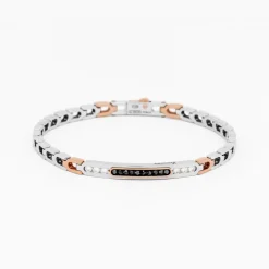 Bracciale Zancan in oro bianco con diamanti.
