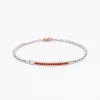 Bracciale  Zancan in oro bianco con pietre preziose.