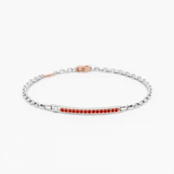 Bracciale  Zancan in oro bianco con pietre preziose.