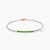 Bracciale  Zancan in oro bianco con pietre preziose.