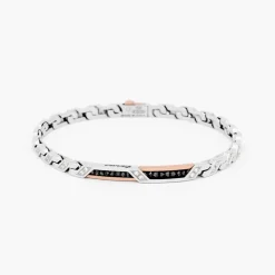 Bracciale Zancan in oro bianco con diamanti.