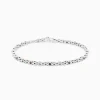 Bracciale  Zancan in oro bianco con diamanti.