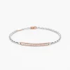Bracciale  Zancan in oro bianco con pietre preziose.