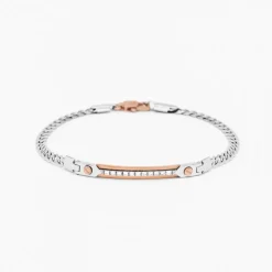 Bracciale Zancan in oro bianco con diamanti.