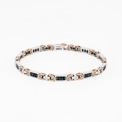 Bracciale Zancan in oro bianco con diamanti.