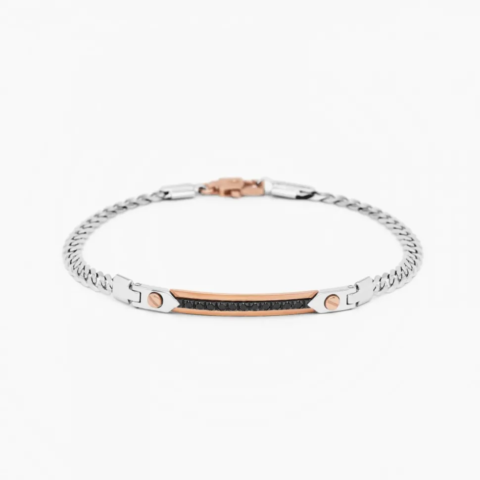 Bracciale Zancan in oro bianco con diamanti.