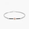 Bracciale  Zancan in oro bianco con diamanti.
