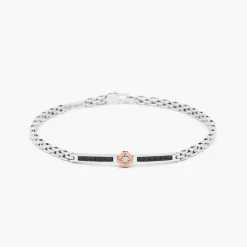 Bracciale Zancan in oro bianco con diamanti.