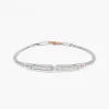 Bracciale  Zancan in oro bianco con diamanti.