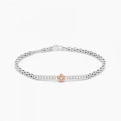 Bracciale Zancan in oro bianco con diamanti.