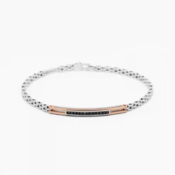 Bracciale Zancan in oro bianco con diamanti.