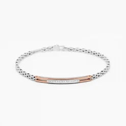 Bracciale Zancan in oro bianco con diamanti.