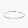 Bracciale  Zancan in oro bianco con diamante.