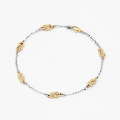 Bracciale  Zancan in oro bianco e nodo nautico