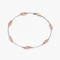 Bracciale  Zancan in oro bianco e nodo nautico
