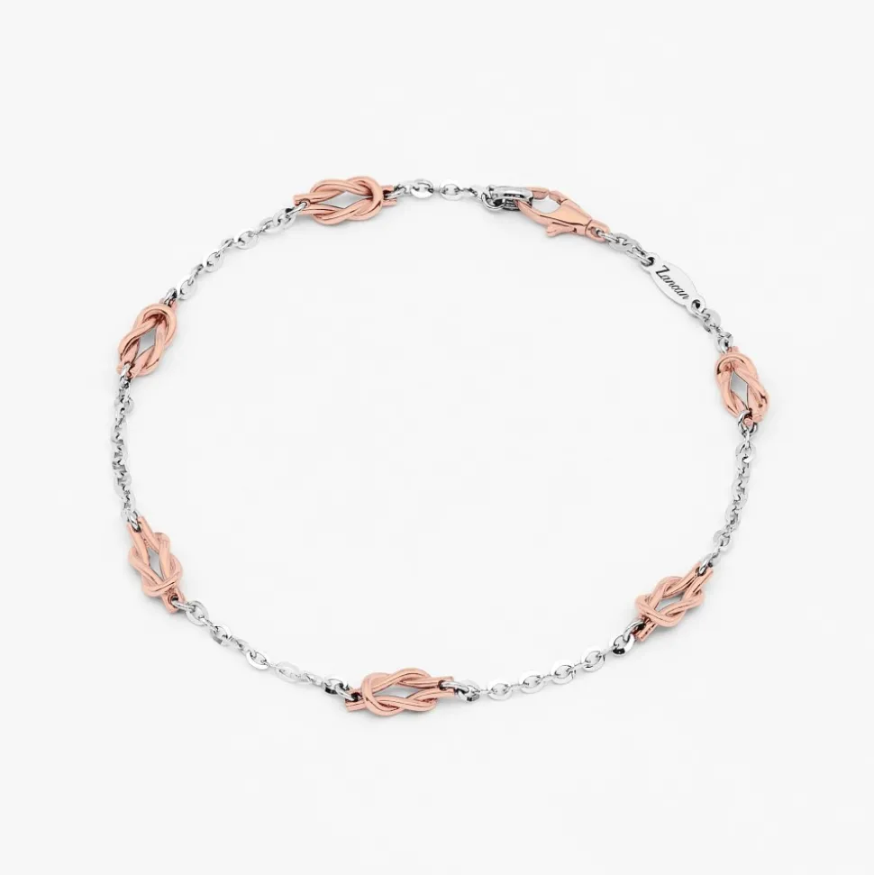 Bracciale Zancan in oro bianco e nodo nautico
