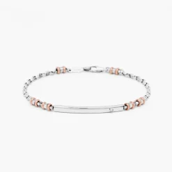 Bracciale Zancan in oro bianco con diamante.