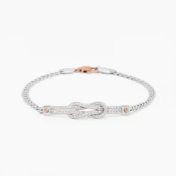 Bracciale  Zancan in oro bianco con diamanti.