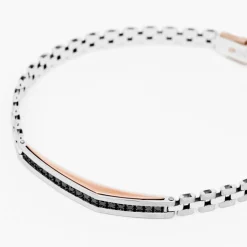 Bracciale  Zancan in oro bianco con diamanti.