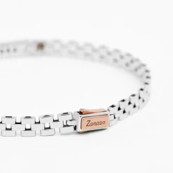 Bracciale  Zancan in oro bianco con diamanti.