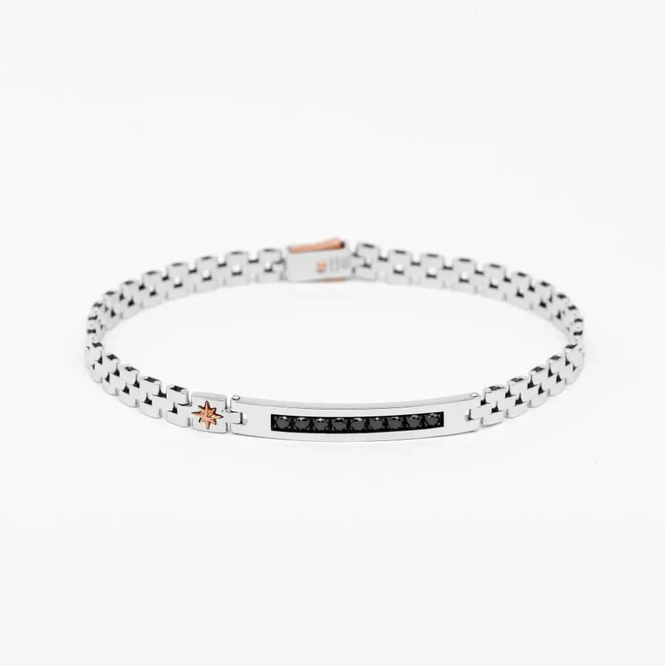 Bracciale Zancan in oro bianco con diamanti.