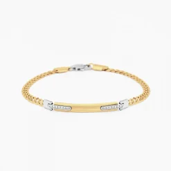 Bracciale  Zancan in oro giallo con diamanti.