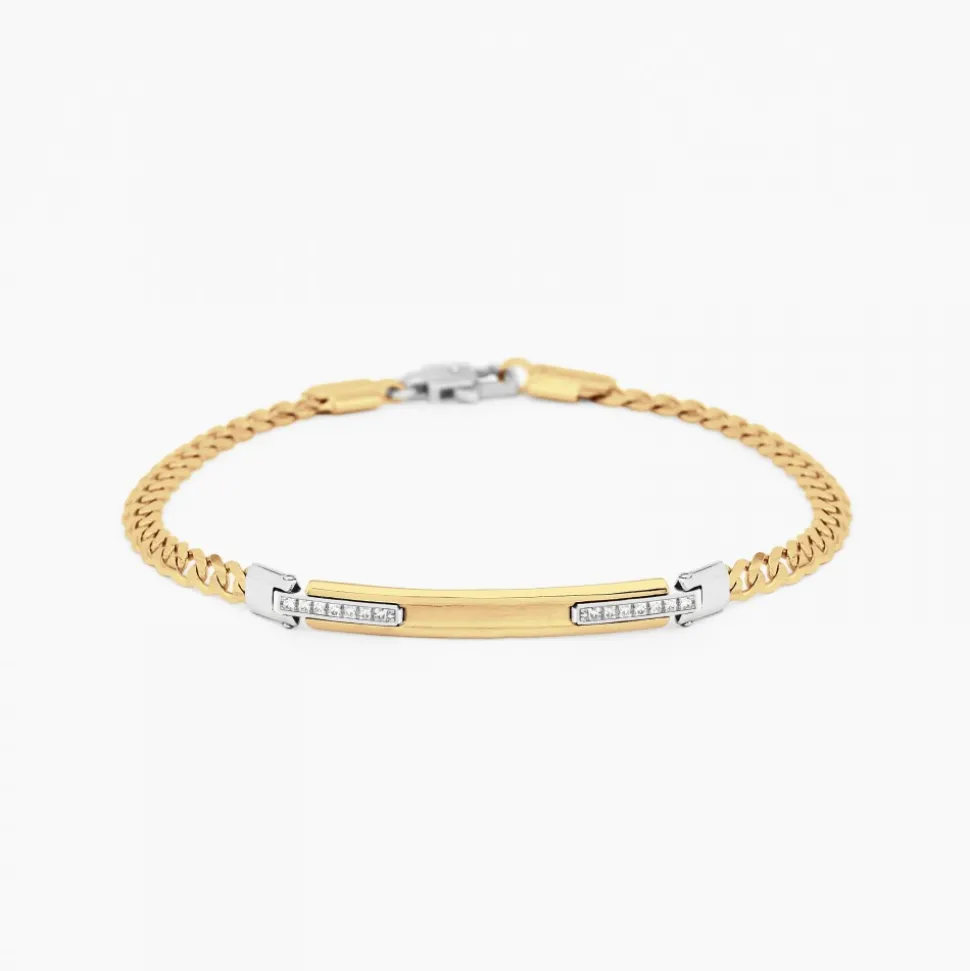 Bracciale Zancan in oro giallo con diamanti.