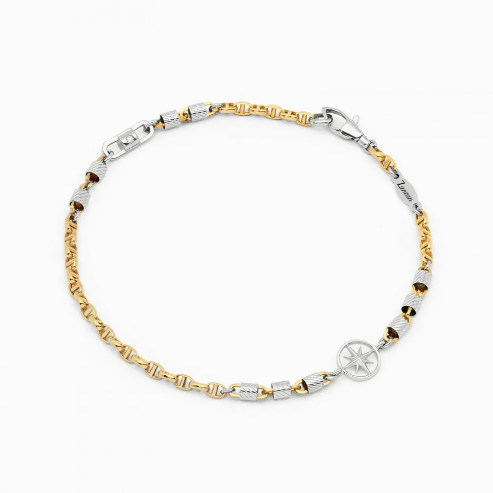 Bracciale Zancan in oro giallo e rosa dei venti