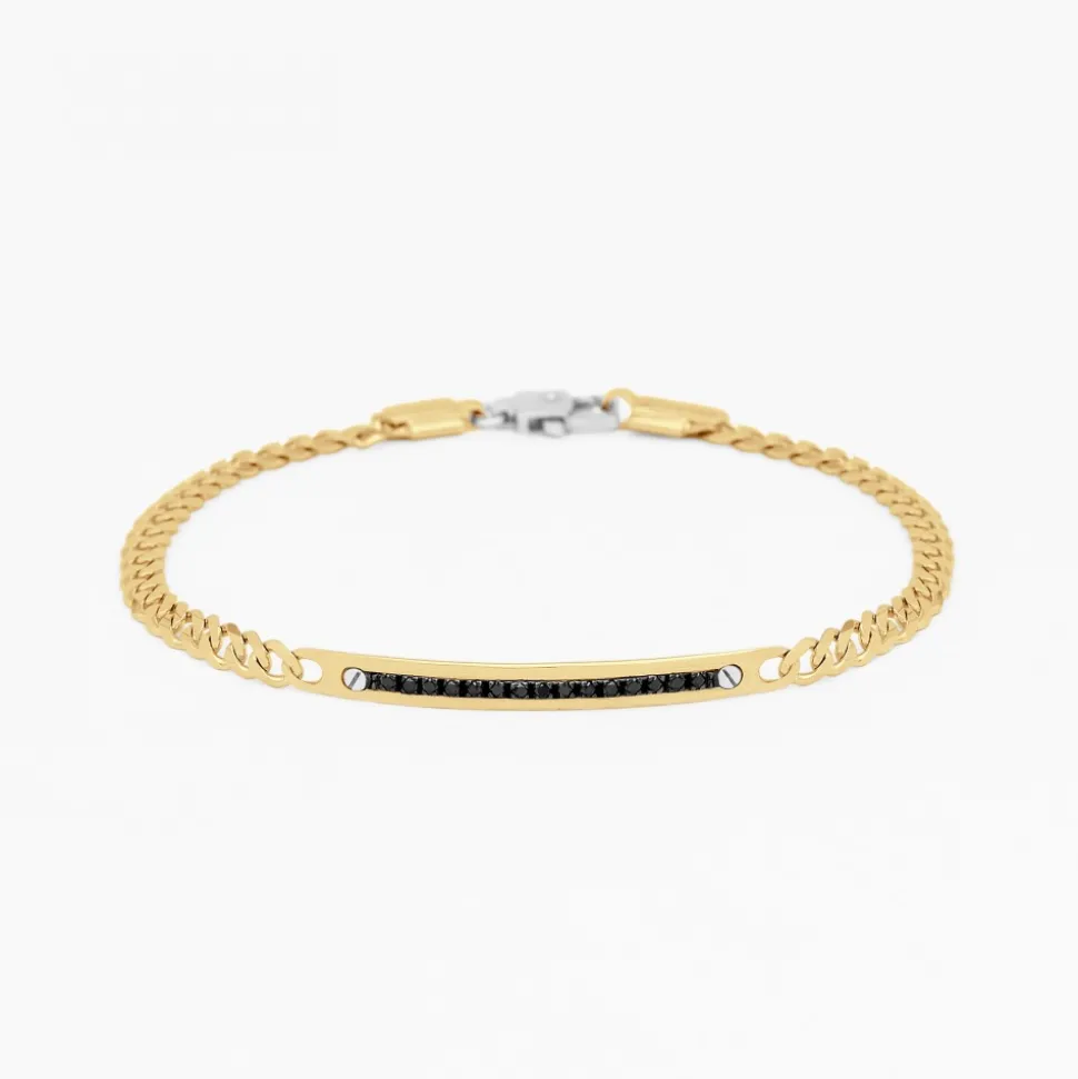 Bracciale Zancan in oro giallo con diamanti.