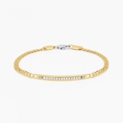 Bracciale  Zancan in oro giallo con diamanti.