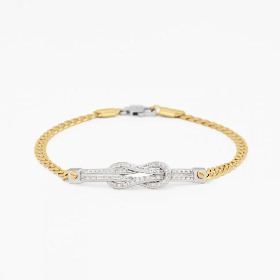 Bracciale Zancan in oro giallo con diamanti.